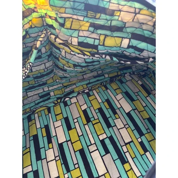 Vera Bradley Island Blooms Quilted Cotton Weekender Travel Duffel Bag  18 inch - Picture 4 of 7